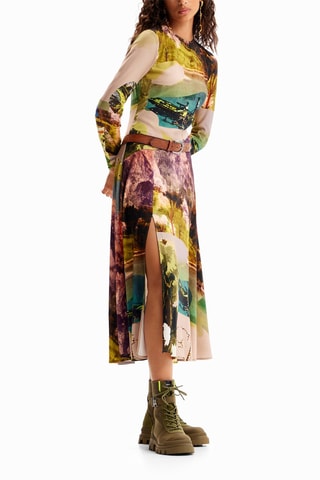 Robe longue - Beige