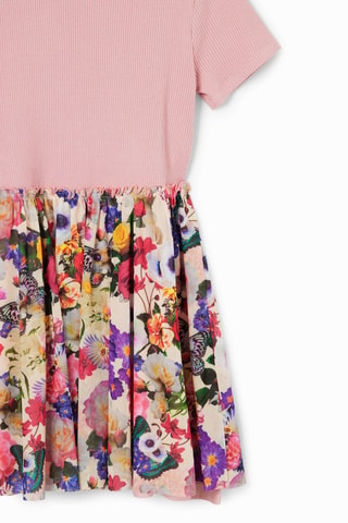 Robe trompe-l'œil - Rose