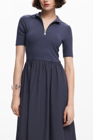 Robe midi - Gris