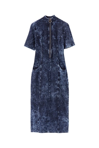 Robe droite - Bleu