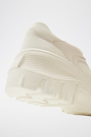 Baskets plateformes en cuir - Beige
