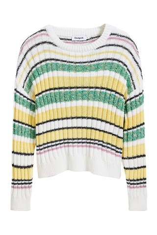 Pull - Blanc et vert