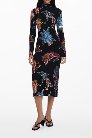 Robe midi - Noir