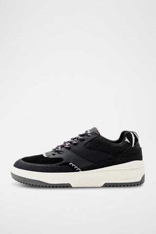 Baskets plateformes - Blanc et noir