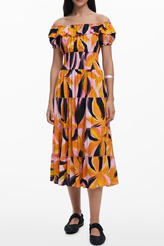 Robe midi - Orange