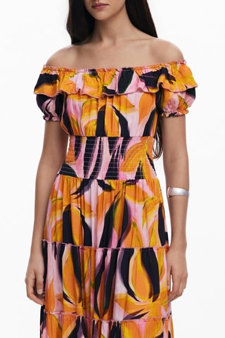 Robe midi - Orange