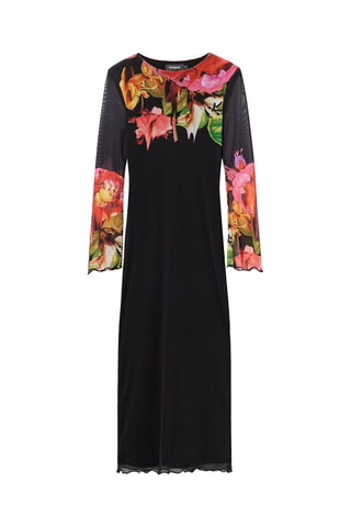 Robe fourreau - Noir et rouge