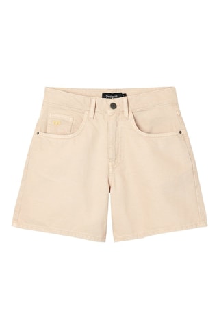 Short en jean - Beige