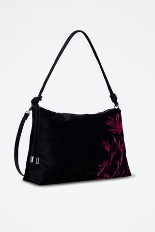 Sac porté épaule - Noir et rose