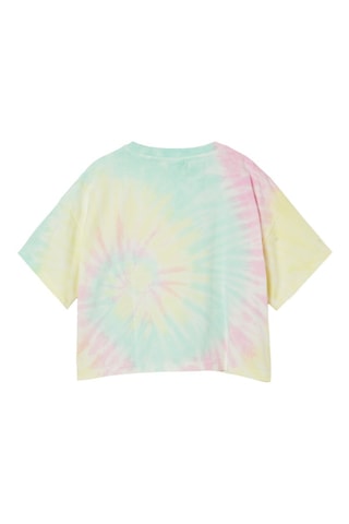 T-shirt tie and dye - Vert et rose