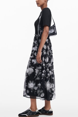 Robe trompe-l'œil - Noir