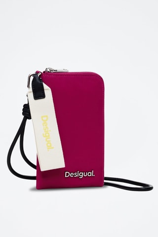 Pochette pour téléphone - Noir et rose