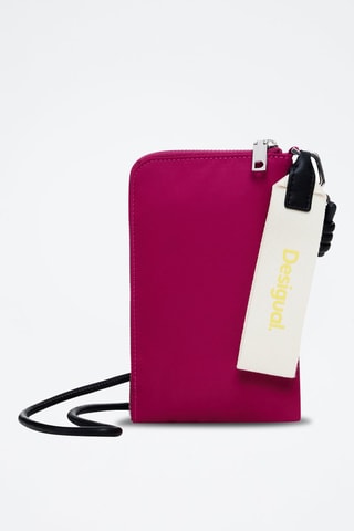 Pochette pour téléphone - Noir et rose