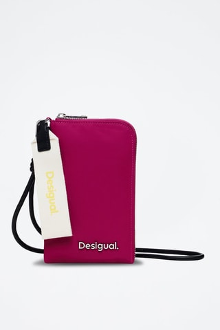 Pochette pour téléphone - Noir et rose