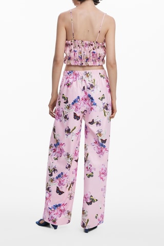 Pantalon palazzo - Rose