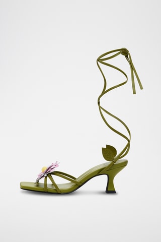 Sandales à talons - Vert