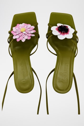 Sandales à talons - Vert