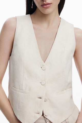Gilet sans manches - Beige