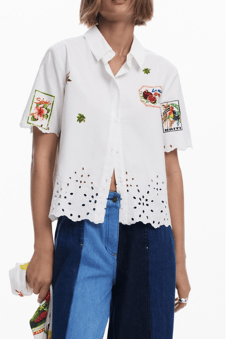 Chemisier regular - Blanc