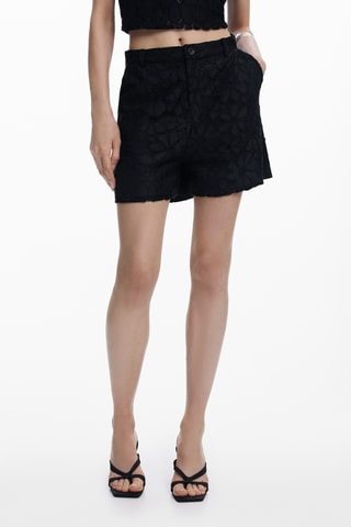 Short en dentelle - Noir