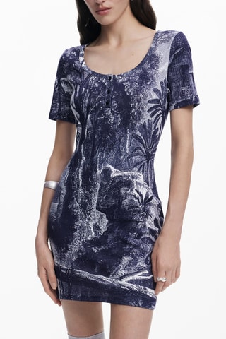 Robe fourreau - Bleu marine