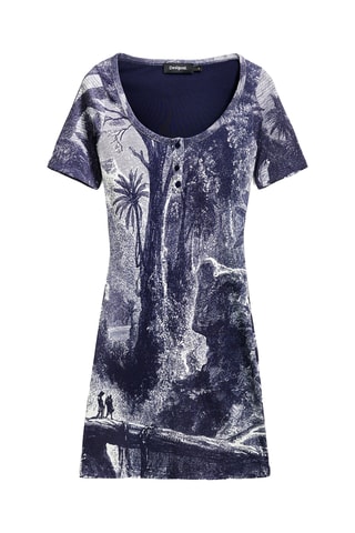 Robe fourreau - Bleu marine
