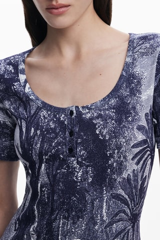 Robe fourreau - Bleu marine