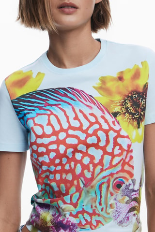 T-shirt slim - Bleu