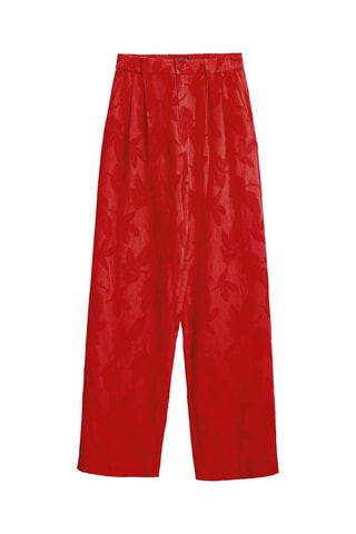 Pantalon regular - Rouge