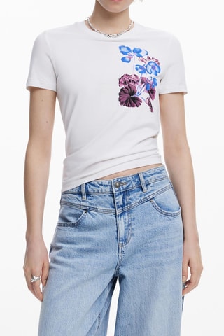 T-shirt slim - Blanc