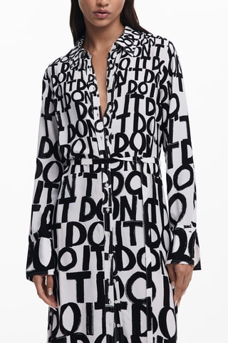 Robe chemise - Écru
