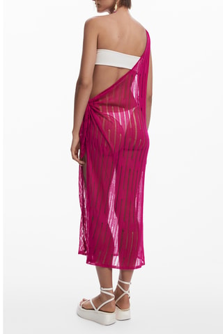 Robe de plage asymétrique - Fuchsia