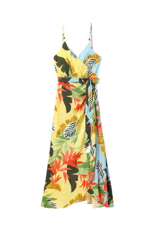 Robe portefeuille - Jaune