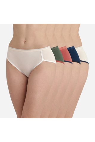 5 shortis - Beige y verde oscuro