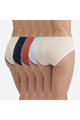 5 shortis - Beige y verde oscuro