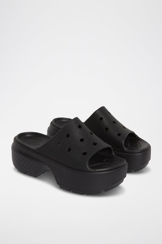 Mules com plataforma Crocsiz - Preto - Undiz