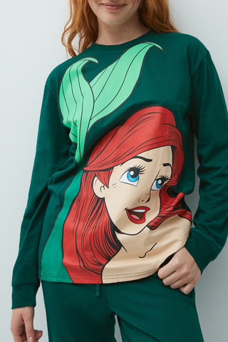 Pijama A Pequena Sereia Disney Bigticiz - Verde
