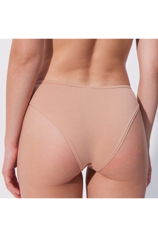 3 tangas - Bordô, nude e castanho