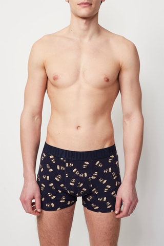 Boxers New Katchiz Meninpuggiz Azul-marinho e castanho