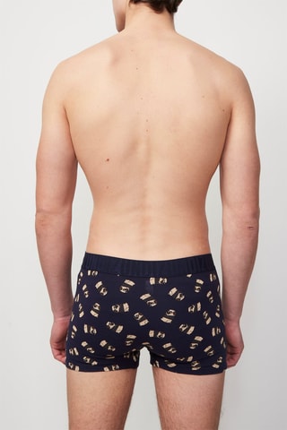 Boxers New Katchiz Meninpuggiz Azul-marinho e castanho