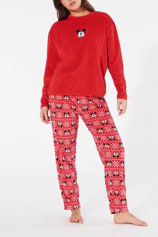 Pijama Mickey Disney Xmasmickiz - Vermelho