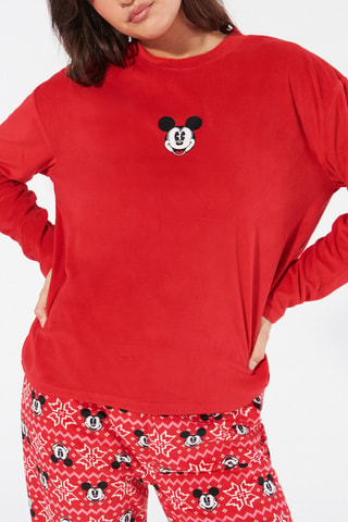 Pijama Mickey Disney Xmasmickiz - Vermelho