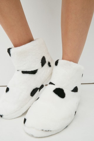 Chinelos de quarto Os 101 Dálmatas Disney Dalmamountiz - Branco e preto