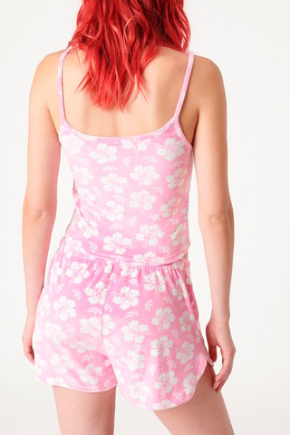 Crop top Tictacfleuriz Rosa