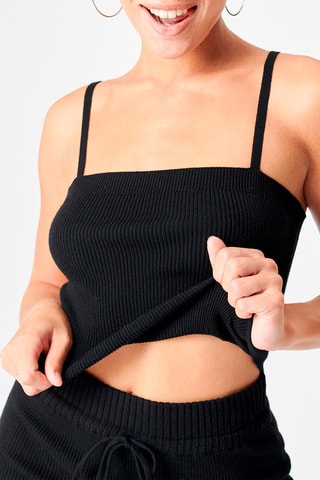 Crop top Mailliz - Preto