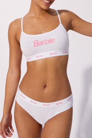Cuecas em algodão biológico Barbie - Cru