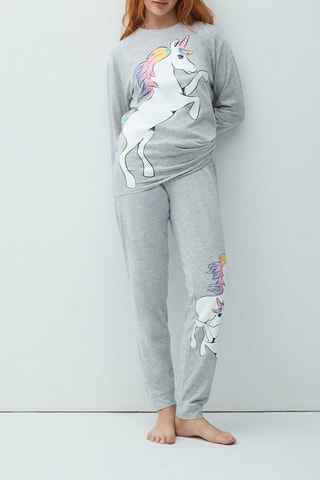 Pijama Biglicorniz Cinzento