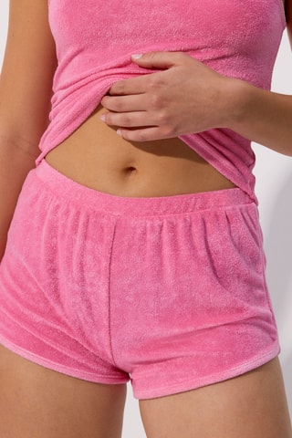 Calções de pijama em veludo Spongiz - Rosa