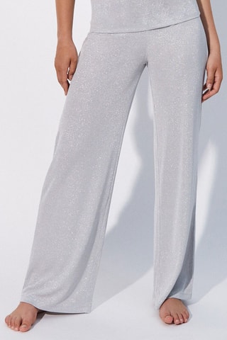Calças de pijama largas Vitalurexiz - Cinzento-claro mesclado - Undiz