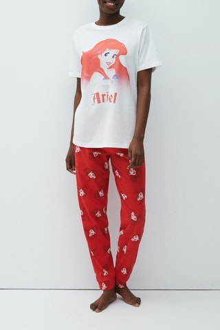 T-shirt em algodão biológico Ariel Disney Arielliz Cru - Undiz